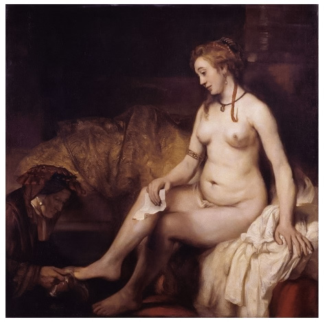 Rembrandt, Betsabé con la carta del Rey David, 1654